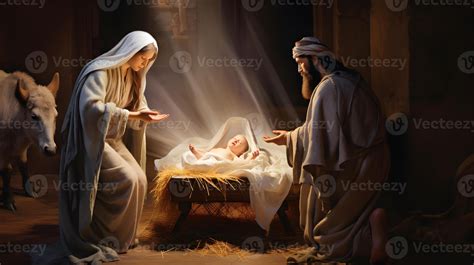 Mary, Joseph and the baby Jesus, Son of God, Christmas story, Christmas ...