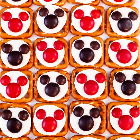 Mickey Mouse Pretzel Bites - Two Sisters