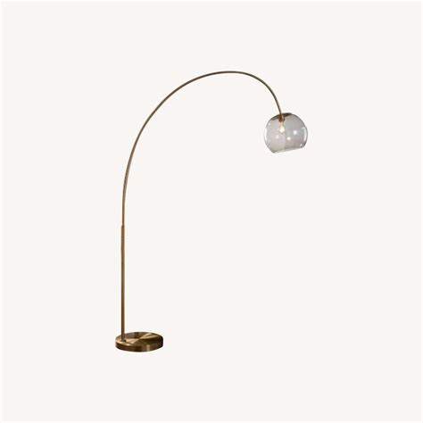 West Elm Overarching Acrylic Shade Floor Lamp - AptDeco