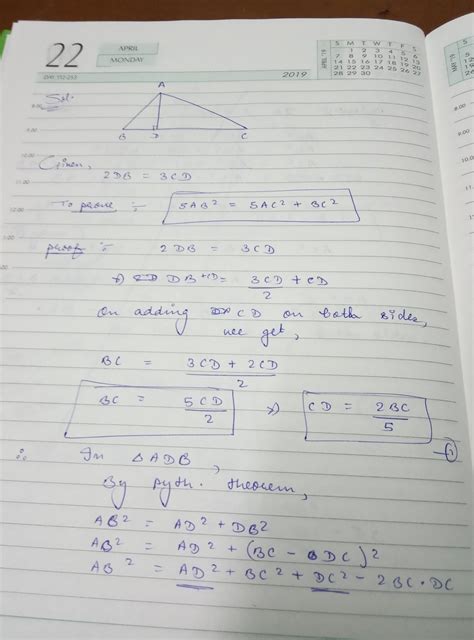 In triangle abc ad is perpendicular to bc and point d lies on bc such ...