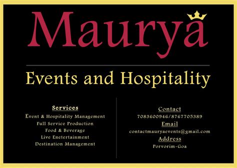 Maurya Events & Hospitality - Top Party Event Planners & Suppliers in ...