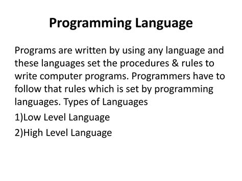 Image result for Different Types of Programming Languages