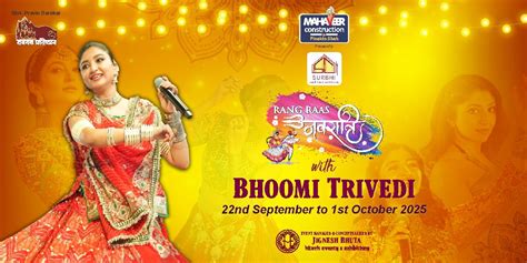 Bhoomi Trivedi in Rang Raas Navratri 2025 Tickets Mumbai - BookMyShow