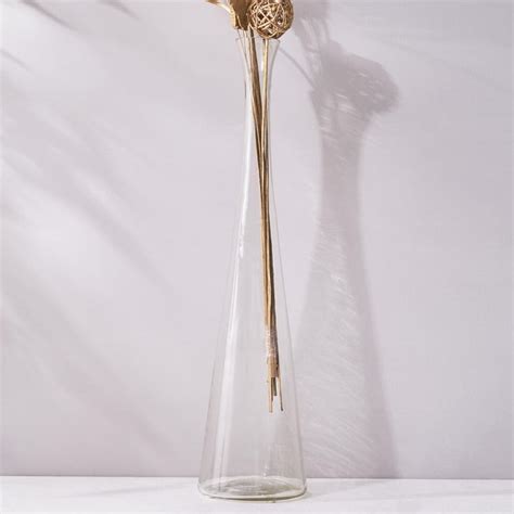 Buy Bernina Glass Narrow Mouth Vase from Home Centre at just INR 1999.0