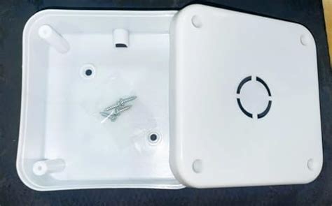 SECURE FIRE PVC 4X4" Inch Square Virgin Plastic Mounting Boxes Set for ...