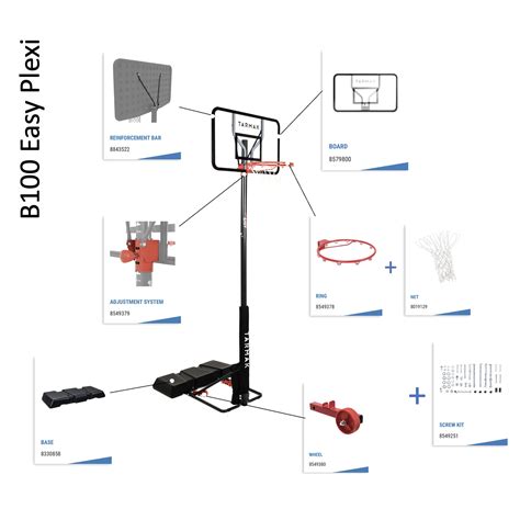 Basketball Basket Screw Kit B100 Easy