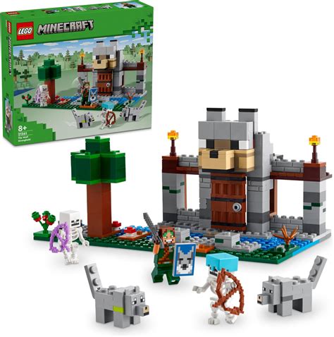 LEGO Minecraft The Wolf Stronghold Fortress Playset 21261 Building ...