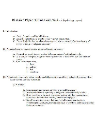 Image result for College Paper Outline Example