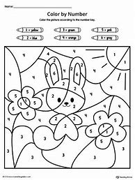 Image result for Color by Number Bunny