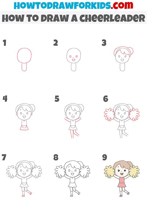 How To Draw Cheerleading Pom Poms Step By Step at Ryan Priestley blog