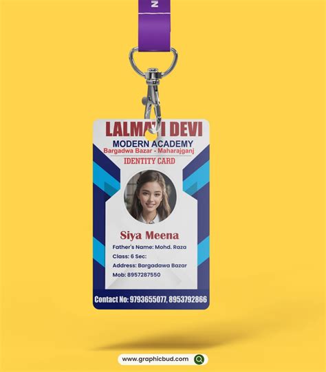 School id card design - graphicbud.com