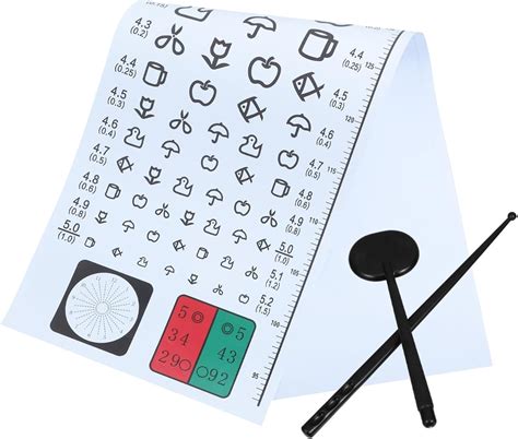 Generic1 Set Vision Test Chart Tools Vision Screening Chart Eye ...