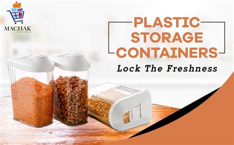 Machak Easy Flow Plastic Kitchen Storage Jars & Container Set ...