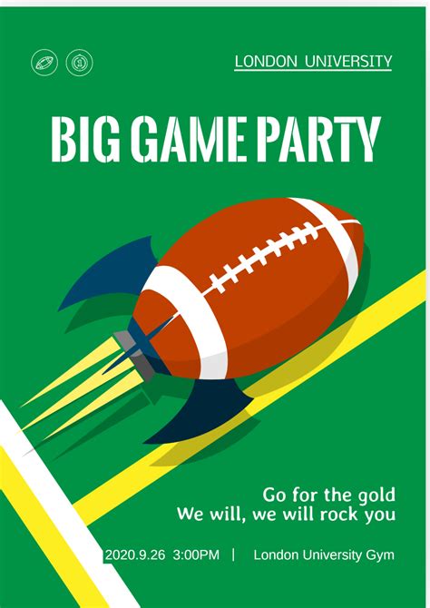 56 Super Bowl Party Invitation Wording Ideas in 2026 | Fotor