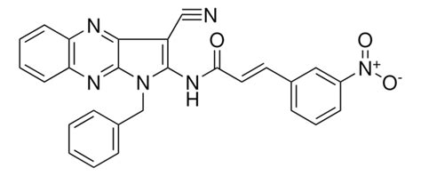 N-(1-BENZYL-3-CYANO-1H-PYRROLO(2,3-B)QUINOXALIN-2-YL)-3-(3-NITRO-PH ...