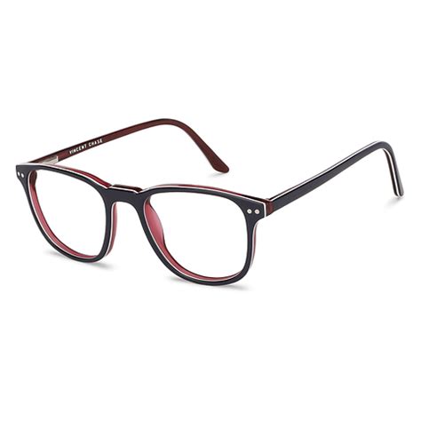 Buy Blue Red Full Rim Square Vincent Chase Online Classic Acetate VC ...