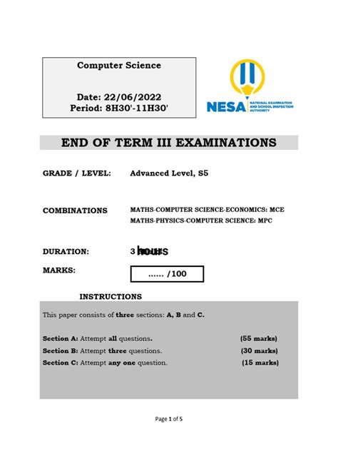 Image result for S5 Computer Science