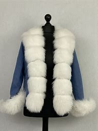 Image result for Jean Jacket with Fur