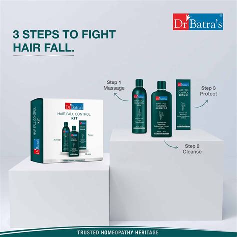 Buy Dr Batra’s Hair Fall Control Kit - Shampoo, Oil and Serum - 525 ml ...