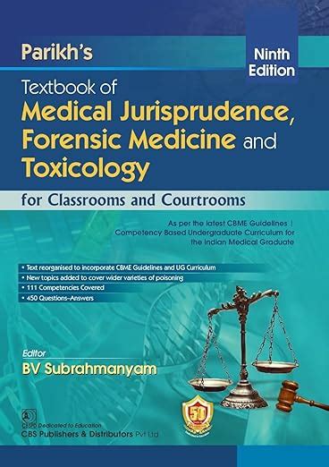 Buy Parikhs Textbook Of Medical Jurisprudence Forensic Medicine And ...