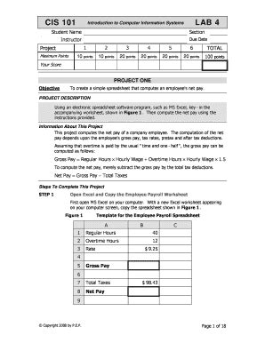 Fillable Online papademas CIS 101 Introduction to Computer Information ...