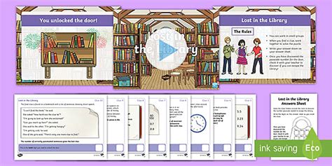 Year 4 Escape the Library Maths and SPaG Game (teacher made)