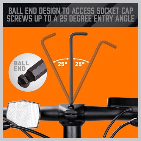 HORUSDY 27PCS Durable Hex Key Allen Wrench Long Arm India | Ubuy