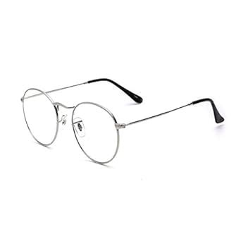 Buy AOHOG Retro Literary Metal Glasses Frame Fashion Male and Female ...