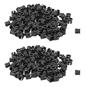 Baglaum 200 Pieces Black Plastic 5mm LED Clip Holder Display Panel ...