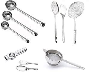 Buy Bartan Star Stainless Steel Kitchen Tools (Set of 10) Online at Low ...