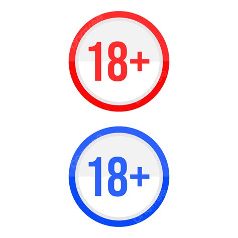 18 Eighteen Plus Sign Under 18 Years Prohibition Icon, 18 Eighteen Plus ...