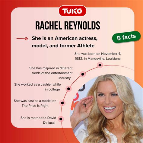 Rachel Reynolds' net worth from her work as a model and actress - Tuko ...