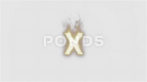 Burning Letter X