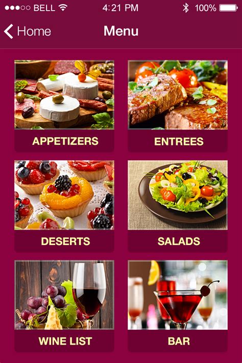 Restaurant Mobile App UI, GUI Or Splash Screen Template Login, Menu ...