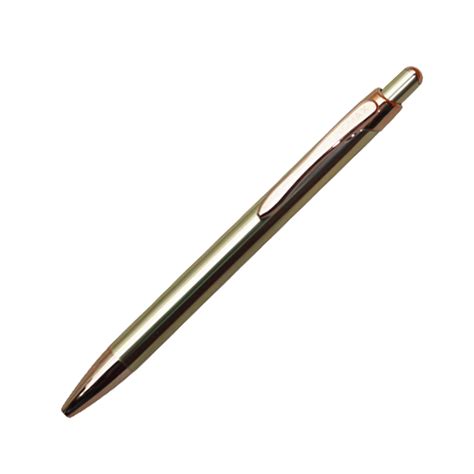 Unomax Excella Gold Color Body With Copper Clip 0.7mm Click Type Ball ...