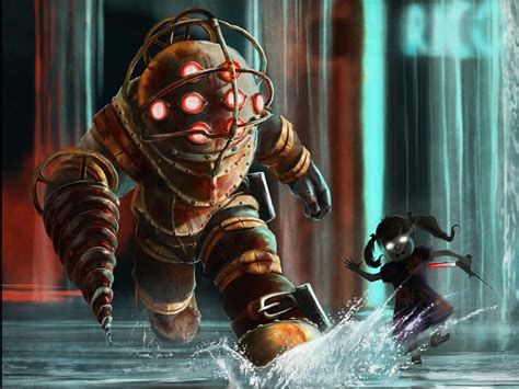 Bioshock Big Daddy And Little Sister Art