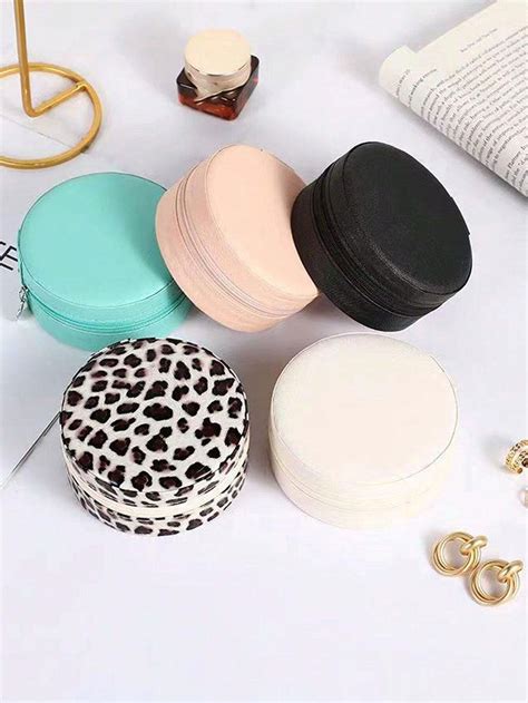 1 pieza Caja portátil de almacenamiento de joyas multicolor - Caja ...