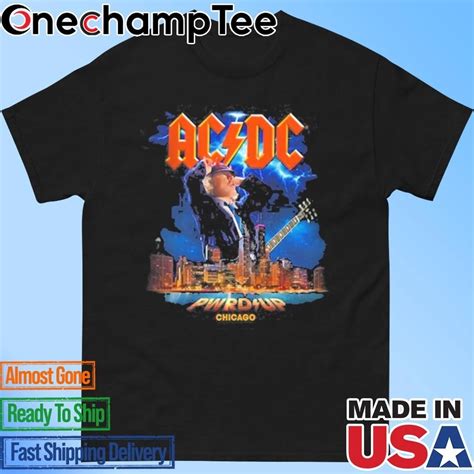Official AC DC Chicago PWR UP Tour 2025 T-Shirt, hoodie, long sleeve tee