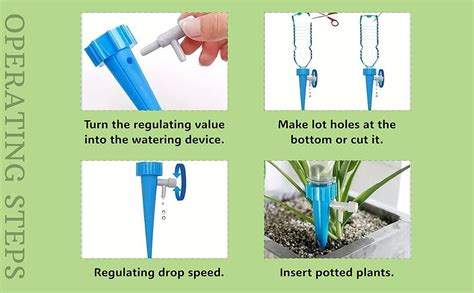 Self Watering Spike Slow Release Vacation Plants Watering System ...