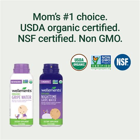 Organic Gripe Water: Colic & Gas Relief for Newborns, Infants & Babies ...