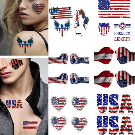 Dopetattoo 12 Sheets Temporary Tattoos Independence India | Ubuy