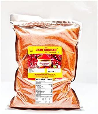 jain sundar Red chilli powder 1kg : Amazon.in: Grocery & Gourmet Foods