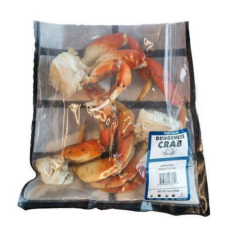 FRESH SHELLFISH Fresh Wild Caught Whole Dungeness Crab Clusters (1 lb ...