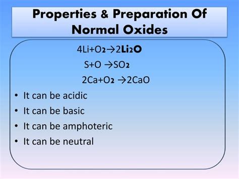 Image result for Oxides Explained