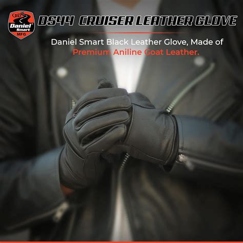 Buy Daniel Smart Leather Gloves – Aniline Goat Leather Motorcycle ...