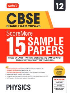 MTG CBSE Class 12 ScoreMore 15 Sample Papers Physics Book For 2025 ...