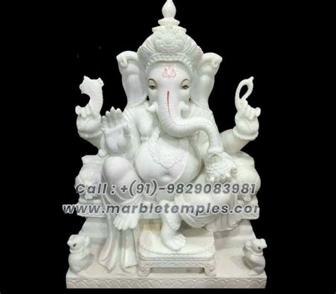 White Marble Ganesh Statues & Lakshmi Ganesh Idols Maker Jaipur ...
