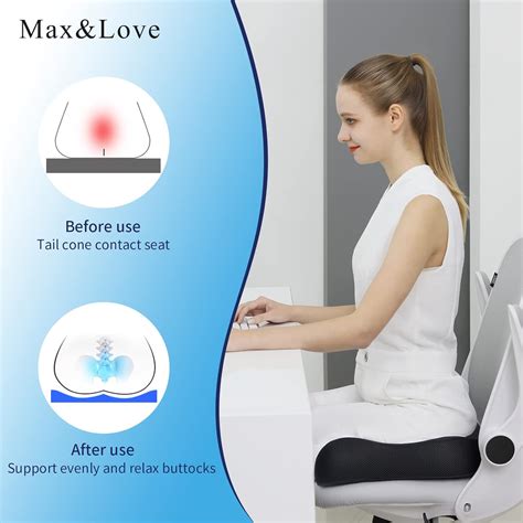Max&Love Memory Foam Seat Chair Cushion for Relieves Back India | Ubuy