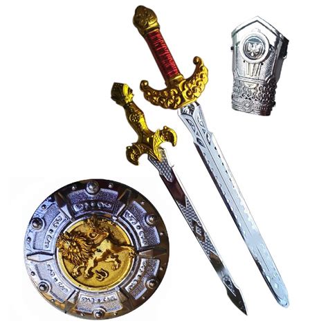 IndusBay® Bahubali Toy Warrior Set - Sword, Shield, Dagger, & Wrist ...