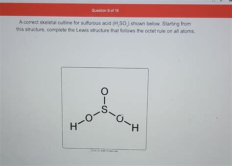 Sulfurous Acid Lewis Structure